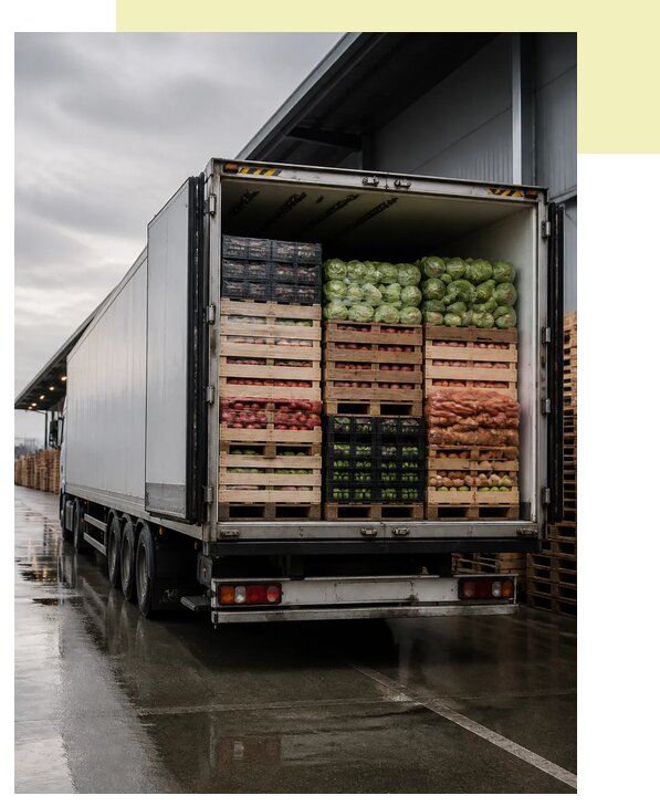 Перевозка плодоовощной продукции в Елец по цене от 5134 р. | Агросервис-Елц