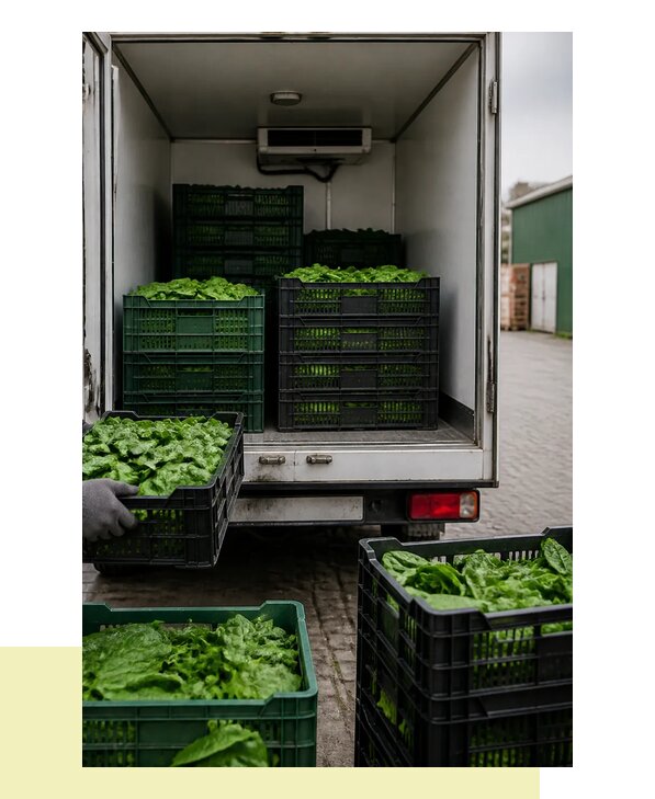 Перевозка шпината в Елец с сохранением свежести продукции